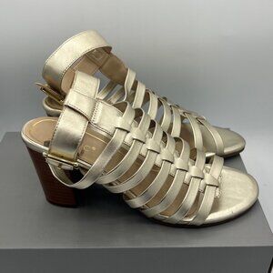 BRAND NEW Vionic Sami Sandall Heel in CHAMPAGNE Size 9